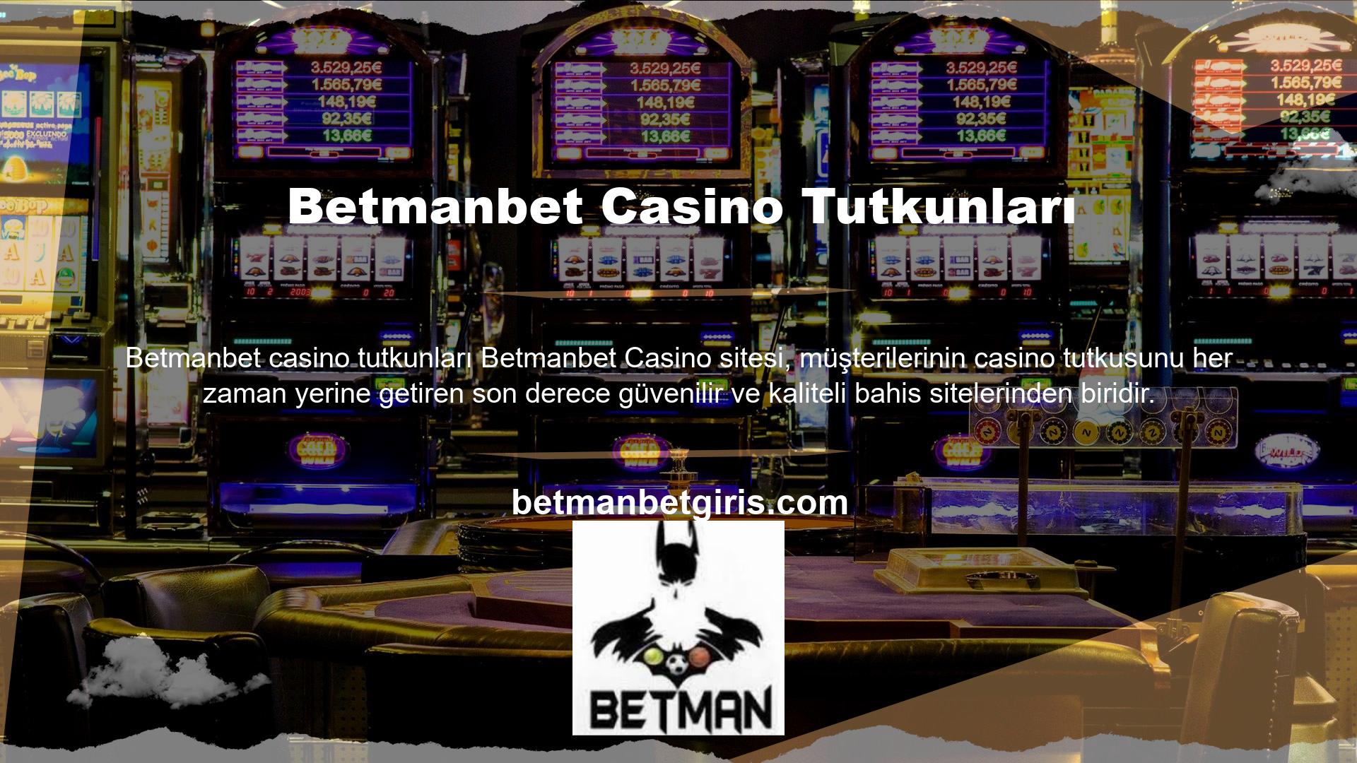 Betmanbet Casino' da ücretsiz bahis bulunmamaktadır