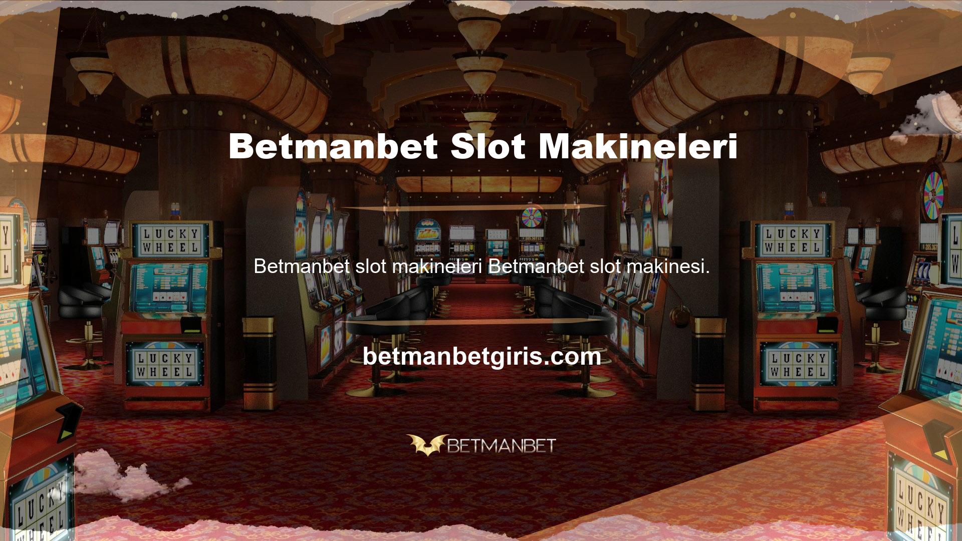 Betmanbet en popüler canlı casino oyunu slot makinesi oyunudur